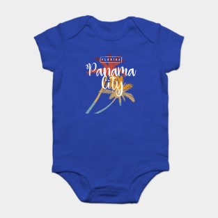 Panama City Beach Florida Graphic Vintage Baby Bodysuit